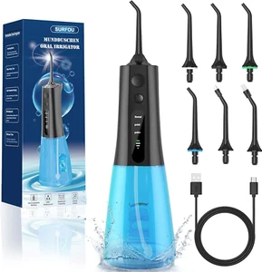 Idropulsore Dentale Portatile Idrogetto per Pulizia Denti Oral, Professionale Wa - Foto 1 di 12