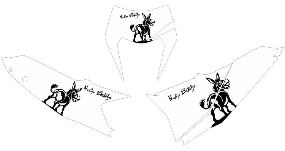 Number Plates Side Panels Graphics Decal for KTM XCW150 XCW 150 2023 - Image 1 of 1