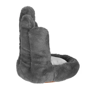 (Grey)5 Finger Cute Chair Cushion Soft Thick Kawaii Chair Cushion Seat Pad HG - Picture 1 of 23