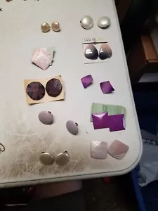 10 Pair Women's Fashion Earrings (M) - Picture 1 of 8