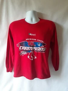Boston Red Sox 2007 World Series boy's red long sleeve shirt size L - Picture 1 of 8