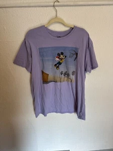 Disney Basketball Mickey Mouse Purple T Shirt size XL - Picture 1 of 3