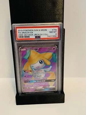 PSA8 2019 Pokémon Sun & Moon FA/Jirachi GX UNM-‘20 YAAA JRCH.GX COLL. - Image 1 of 2
