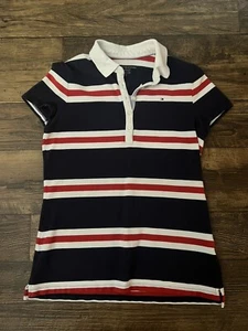 Tommy Hilfiger Multi Color Striped Polo Medium Classic Fit - Picture 1 of 6