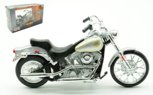 Coche De Escala 1:18 Maisto HARLEY DAVIDSON FXST SOFTAIL 1984 PLATA - Imagen 1 de 1