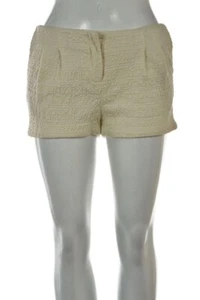Pantalones cortos para mujer H&M Conscious Collection, talla 4, beige, informales de algodón texturizado - Imagen 1 de 5
