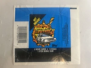 Vintage Back To The Future II Trading Cards WAX WRAPPER Topps 1989 t - Picture 1 of 3