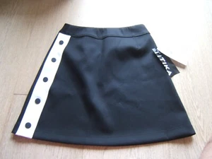 Titika Active Couture Black White Side Snap Skirt XS NWT Mini Pencil - Picture 1 of 7