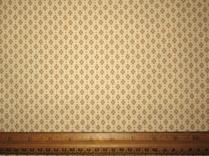 Lil' Rascals Chloe's Closet Moda Cream Beige Brown Flower Tile Dot Vintage Retro - Picture 1 of 1