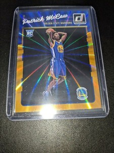 2016-17 Panini Donruss Orange Lazer Holo Patrick McCaw Refractor Rookie Card RC