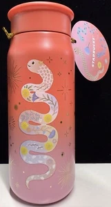 Vaso Starbucks CHINA 2025 Año de la Serpiente Rojo Coral Acero Inoxidable, 12 OZ - Imagen 1 de 3
