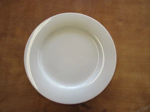 Crate & Barrel Sri Lanka Porcelain White Salad Plate 8 1/2" 1 ea 4 available - Picture 1 of 3