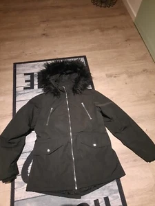 Damen Winterjacke Schwarz M Neu, Damen Jacke Schwarz Mit Fellmütze M Neu - Bild 1 von 6