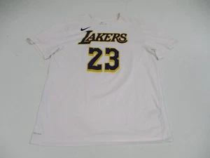 Nike Los Angeles Lakers Shirt Mens XL Pink Short Sleeve Lebron James - Picture 1 of 11