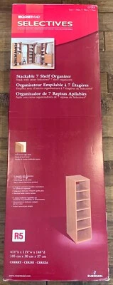 ClosetMaid Selectives Stackable 7 Shelf Organizer R5 Cherry 07005 New - Image 1 of 4