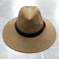Cremieux Brown Hemp Cotton Panama Hat Adult Size L/XL