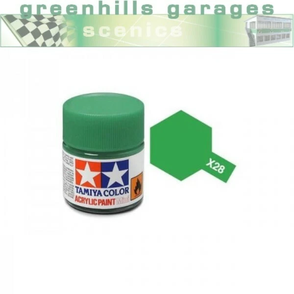 Botella de pintura acrílica Greenhills Tamiya de 10 ml - verde parque X-28 - C559 Foto 1 de 1