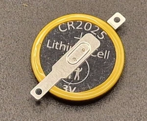 GameBoy Batterie CR2025 Knopfzelle mit Lötfahne für Pokemon Mario Wario Zelda - Bild 1 von 2