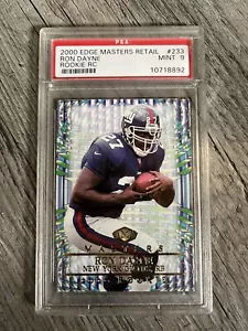 2000 EDGE MASTERS RETAIL RON DAYNE #233 ROOKIE RC PSA 9 MINT NEW YORK GIANTS - Picture 1 of 2