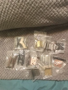 Posten 13 Vintage verschiedene Schranktürscharniere! - Bild 1 von 6