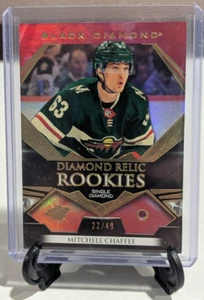 2022-23 MITCHELL CHAFFEE UD Black Diamond Relic Rookies /49 RC - Picture 1 of 2
