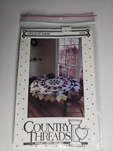 Country Threads Quilt Pattern Circle Of Geese 155 VINTAGE 1990 Unused-QP3 - Picture 1 of 2