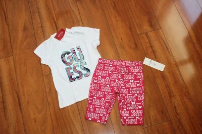 NWT GIRLS GUESS SZ 5 SHIRT, SHORTS BLING - Image 1 of 4