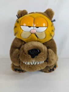 Vintage Garfield UFS Plush Cat Cartoon Strip Grizzly Bear Outfit Costume Brown - Picture 1 of 6