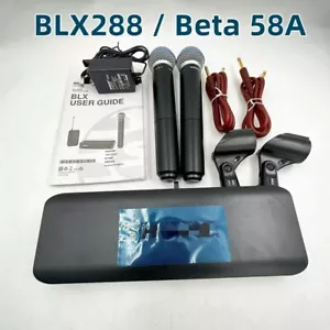 BLX288/ Beta58A 2 MICS Wireless Vocal System Microphones US - Picture 1 of 2