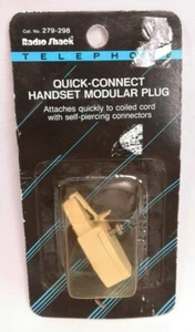 RadioShack 279-298 Handset Quick-Connect Modular Plug - Picture 1 of 2
