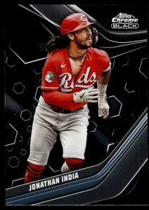 2023 Topps CHROME BLACK JONATHAN INDIA REDS #39 - Picture 1 of 2