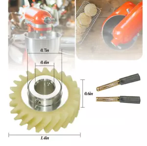 Wurmgetriebe Carbon Motorbürsten für KitchenAid Whirlpool Handwerker Standmischer - Bild 1 von 8