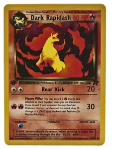 Dark Rapidash 44/82 Uncommon 1st Edition Team Rocket NM+ With eBay Tracking - Picture 1 of 3