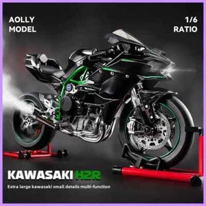 Spray 1:6 Kawasaki H2R Alloy Racing Motorcycle Model Bootable Motorbike Toy... - Picture 1 of 7