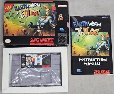 Earthworm Jim Nintendo SNES NTSC EE. UU. Foto 1 de 4