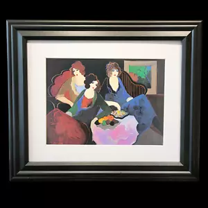 Itzchak Tarkay "Three for Dessert Signed in the Print Custom Framed/Matted Print - Picture 1 of 5