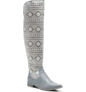 $298 - Free People Bren Slouch Crochet Tall Boot in Calm Waters Size 10 (40) - Picture 1 of 6