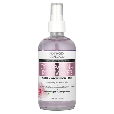 Collagen + Rosewater, Plump + Glow Facial Mist, 7.5 fl oz (222 ml) - Image 1 of 2