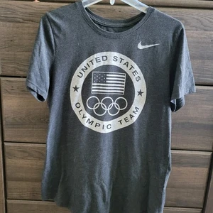 Nike Womens US Olympic Team Womens Tee, Short Sleeve, Dark Gray Sz M,... - Imagen 1 de 3