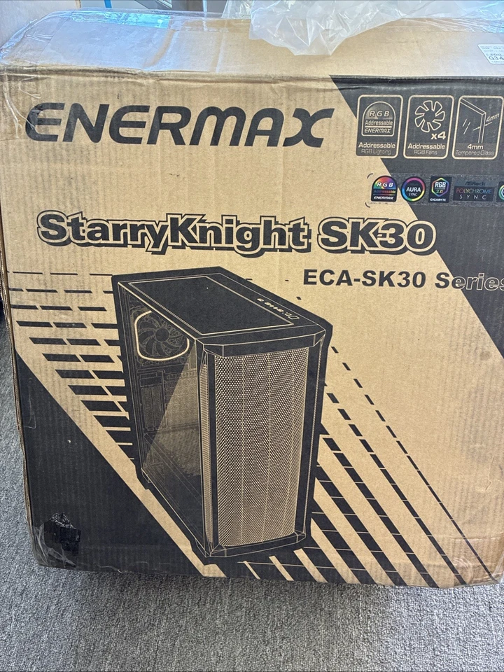 READ Enermax ECA-SK30-BB-ARGB-01 Starryknight Sk30 Midi Tower  Black - Image 1 of 4