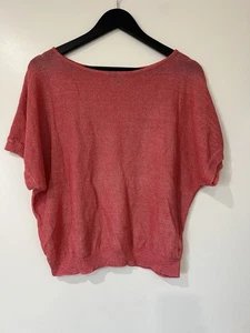 Tommy Bahama Women's Blouse 100% Linen Red Orange Shade Size XS - Bild 1 von 8