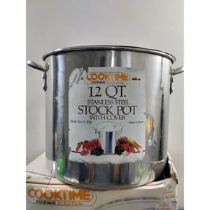 Vtg Cooktime Cookware by Ken Carter 1 Qt Stainless Steel Stock Pot With Lid - Picture 1 of 7