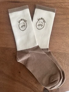 šµšµ CACTUS JACK Travis Scott Socks ⢠Light Brown ⢠Size Large ⢠Brand New - Picture 1 of 4