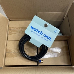 Lotto di 16 cavi coassiali Watch Onn Quad Shield - 6' nuovi con scatola - Foto 1 di 3