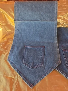 Denim Craft Fabric With Red Stiching And Pockets 34"  - Picture 1 of 8