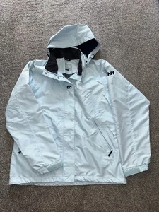 Womens Helly Hansen Jacket, Size XL Blue Tech Protection Windbreaker Hooded (S2) - Picture 1 of 9