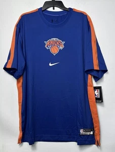 Nike New York Knicks Dri Fit Team Issued Short Sleeve Shirt Blue Men's Size XL T - Picture 1 of 5