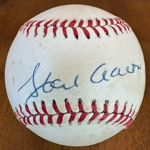 Hank Aaron Signed Autographed National League Baseball Ball JSA LOA - Toning - Picture 1 of 9