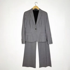 Theory Women’s 2 Piece Blazer Wide Leg Trouser Pant Suit Size 6/8 - Picture 1 of 10