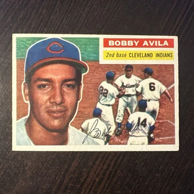 1956 Topps #132 Bobby Avila GB Cleveland Indians en muy buena condición-excelente *Hot Corner Vintage* Foto 1 de 2